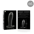 Modell 5 Analplug Borosilikatglas Klar 12,5 cm -O- 3,5 cm von Nebula Series By Ibiza