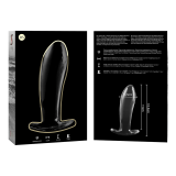 Modell 5 Analplug Borosilikatglas Klar 12,5 cm -O- 3,5 cm von Nebula Series By Ibiza | Fesselliebe.de