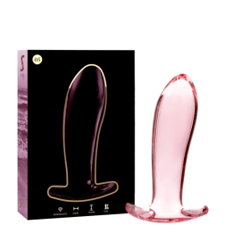 Modell 5 Analplug Borosilikatglas Rosa 12,5 cm -O- 3,5 cm von Nebula Series By Ibiza | Fesselliebe.de