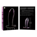 Modell 5 Analplug Borosilikatglas Rosa 12,5 cm -O- 3,5 cm von Nebula Series By Ibiza