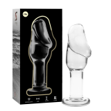 Modell 6 Analplug Borosilikatglas Klar 12,5 cm -O- 4 cm von Nebula Series By Ibiza | Fesselliebe.de