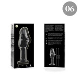 Modell 6 Analplug Borosilikatglas Klar 12,5 cm -O- 4 cm von Nebula Series By Ibiza | Fesselliebe.de