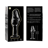 Modell 6 Analplug Borosilikatglas Klar 12,5 cm -O- 4 cm von Nebula Series By Ibiza | Fesselliebe.de