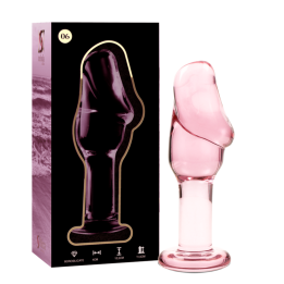 Modell 6 Analplug Borosilikatglas Rosa 12,5 cm -O- 4 cm von Nebula Series By Ibiza | Fesselliebe.de