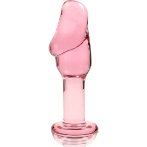 Modell 6 Analplug Borosilikatglas Rosa 12,5 cm -O- 4 cm von Nebula Series By Ibiza