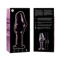Modell 6 Analplug Borosilikatglas Rosa 12,5 cm -O- 4 cm von Nebula Series By Ibiza