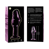 Modell 6 Analplug Borosilikatglas Rosa 12,5 cm -O- 4 cm von Nebula Series By Ibiza | Fesselliebe.de