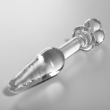 Modell 7 Analplug Borosilikatglas Klar 13,5 cm -O- 3 cm von Nebula Series By Ibiza | Fesselliebe.de