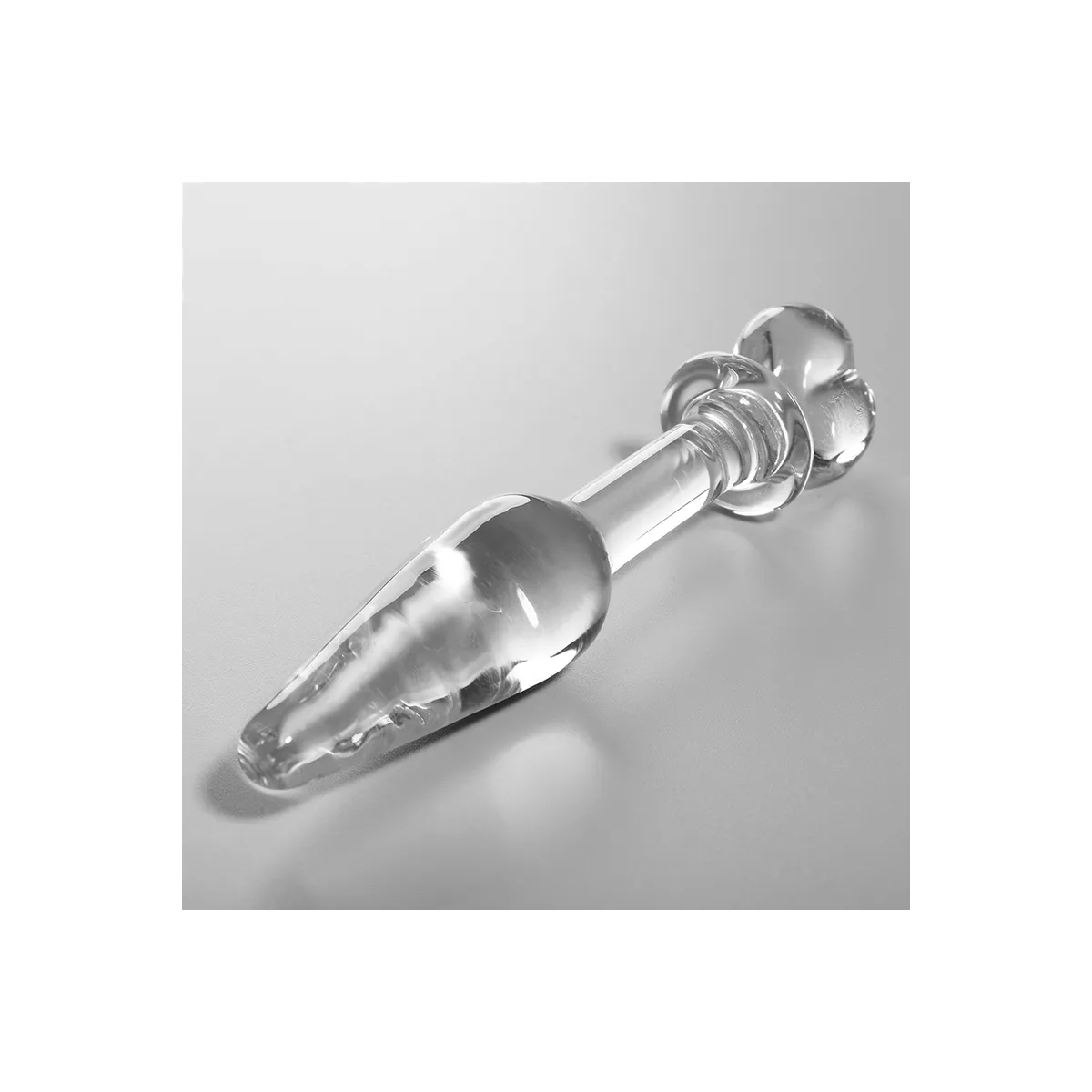 Modell 7 Analplug Borosilikatglas Klar 13,5 cm -O- 3 cm von Nebula Series By Ibiza | Fesselliebe.de