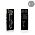 Modell 7 Analplug Borosilikatglas Klar 13,5 cm -O- 3 cm von Nebula Series By Ibiza