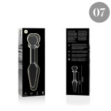 Modell 7 Analplug Borosilikatglas Klar 13,5 cm -O- 3 cm von Nebula Series By Ibiza | Fesselliebe.de