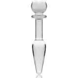 Modell 7 Analplug Borosilikatglas Klar 13,5 cm -O- 3 cm von Nebula Series By Ibiza | Fesselliebe.de