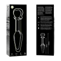 Modell 7 Analplug Borosilikatglas Klar 13,5 cm -O- 3 cm von Nebula Series By Ibiza