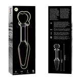 Modell 7 Analplug Borosilikatglas Klar 13,5 cm -O- 3 cm von Nebula Series By Ibiza | Fesselliebe.de