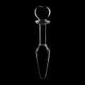 Modell 7 Analplug Borosilikatglas Klar 13,5 cm -O- 3 cm von Nebula Series By Ibiza