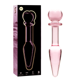 Modell 7 Analplug Borosilikatglas Rosa 13,5 cm -O- 3 cm von Nebula Series By Ibiza | Fesselliebe.de