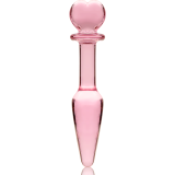 Modell 7 Analplug Borosilikatglas Rosa 13,5 cm -O- 3 cm von Nebula Series By Ibiza | Fesselliebe.de