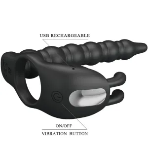 Blackney Penisringe mit Vibrator-Plug von Pretty Love