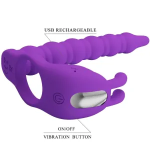 Blackney Penisringe mit Vibrator-Plug von Pretty Love