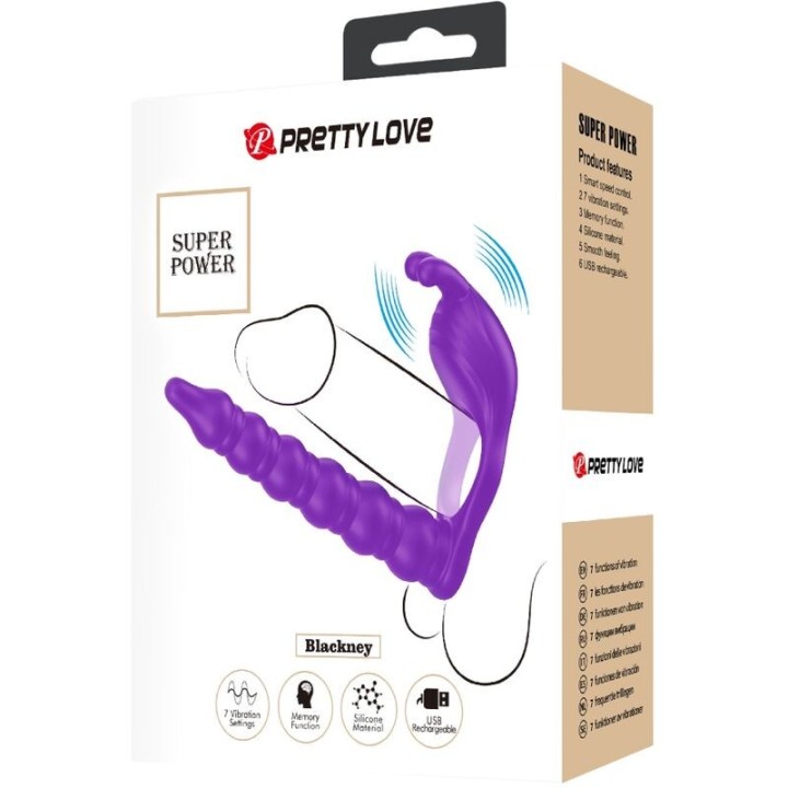 Blackney Penisringe mit Vibrator-Plug von Pretty Love | Fesselliebe.de