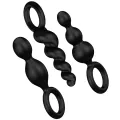 Analplugs Set 3 St Schwarz von Satisfyer Plugs