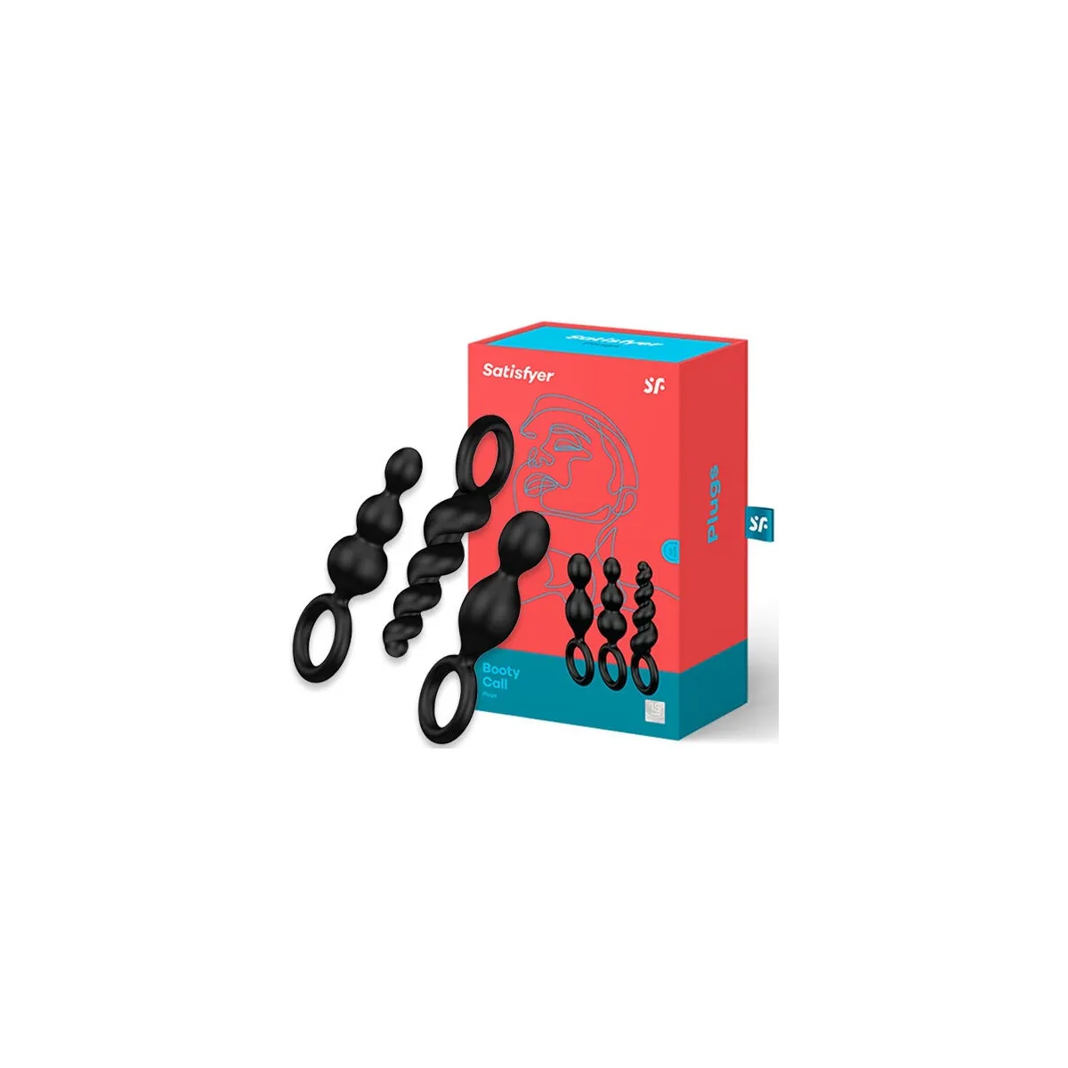 Analplugs Set 3 St Schwarz von Satisfyer Plugs | Fesselliebe.de