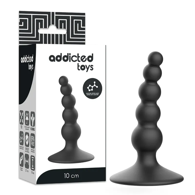 Anal Sexueller Stecker 10 cm Schwarz von Addicted Toys | Fesselliebe.de