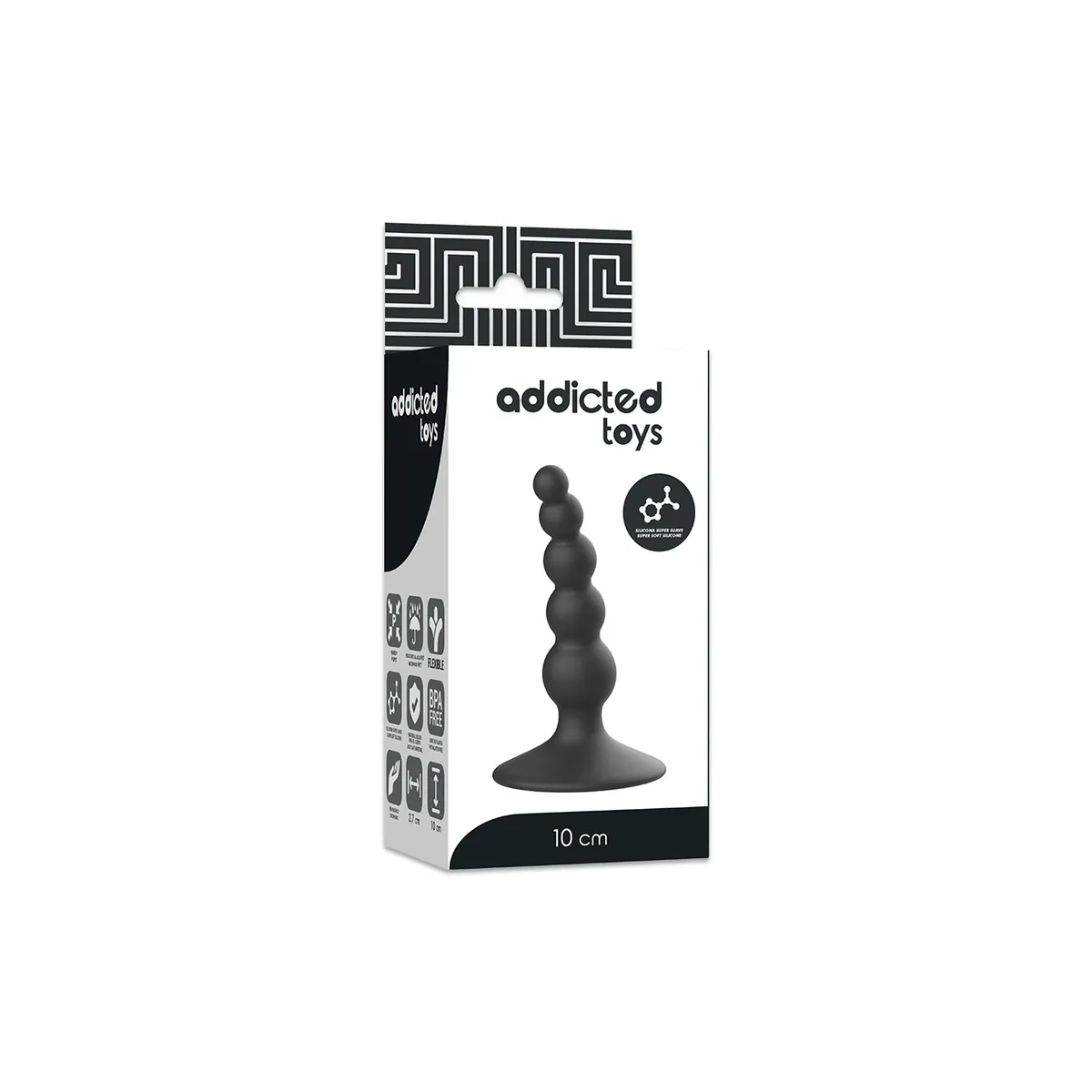 Anal Sexueller Stecker 10 cm Schwarz von Addicted Toys | Fesselliebe.de