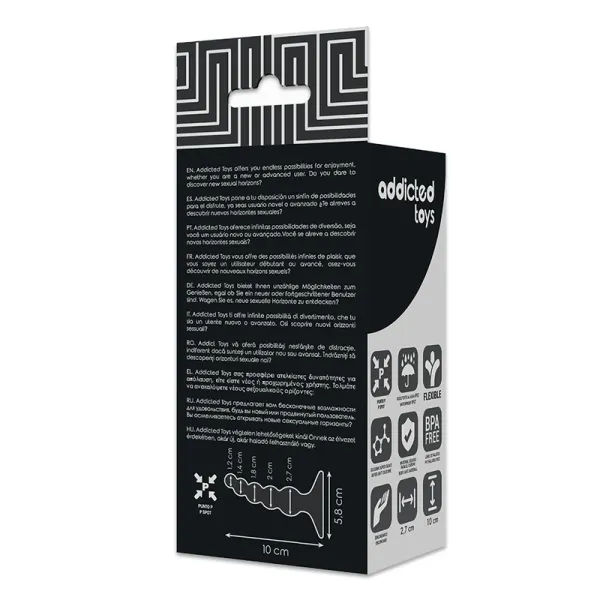 Anal Sexueller Stecker 10 cm Schwarz von Addicted Toys | Fesselliebe.de