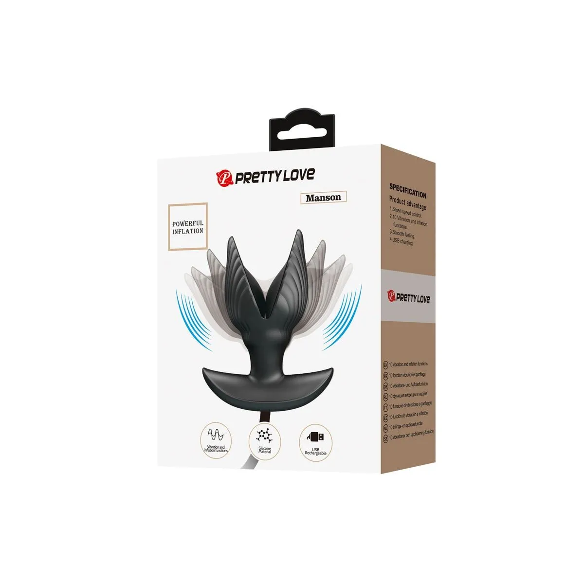 Aufblasbarer & wiederaufladbarer Analplug von Pretty Love Bottom | Fesselliebe.de