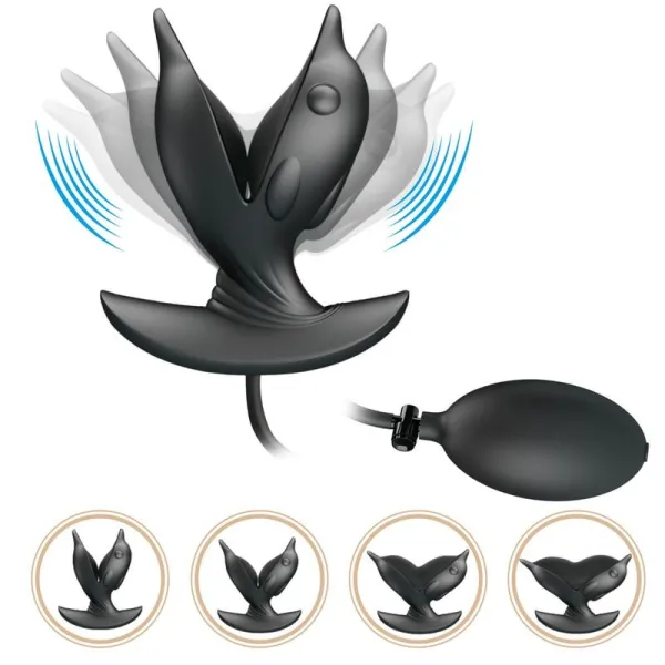 Aufblasbarer & wiederaufladbarer Delfin Analsplug von Pretty Love Bottom | Fesselliebe.de