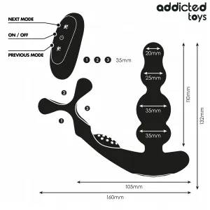 Rotierendes Prostatamassagegerät mit Fernbedienung von Addicted Toys