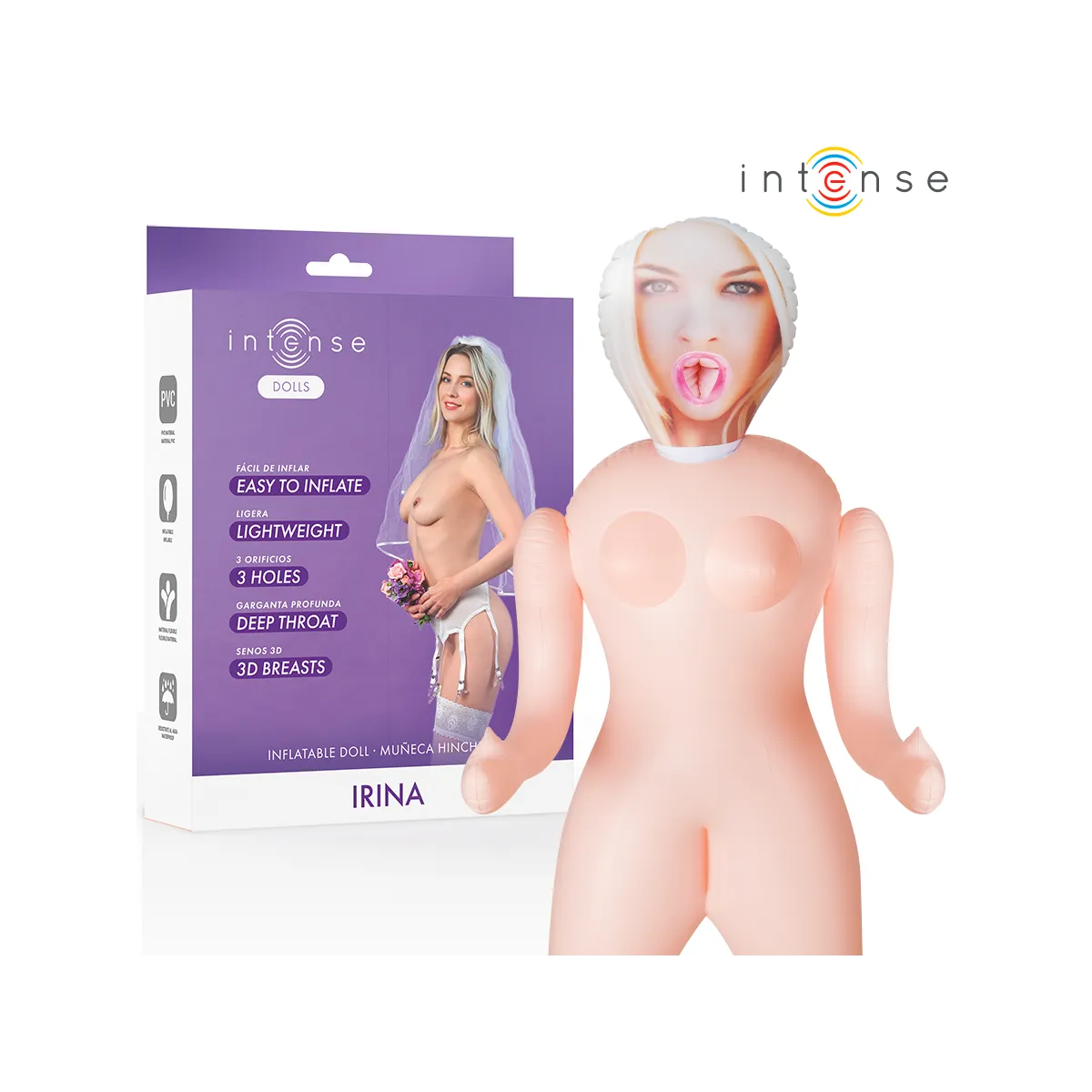 Irina aufblasbare Puppe mit Drei Öffnungen von Intense Dolls | Fesselliebe.de