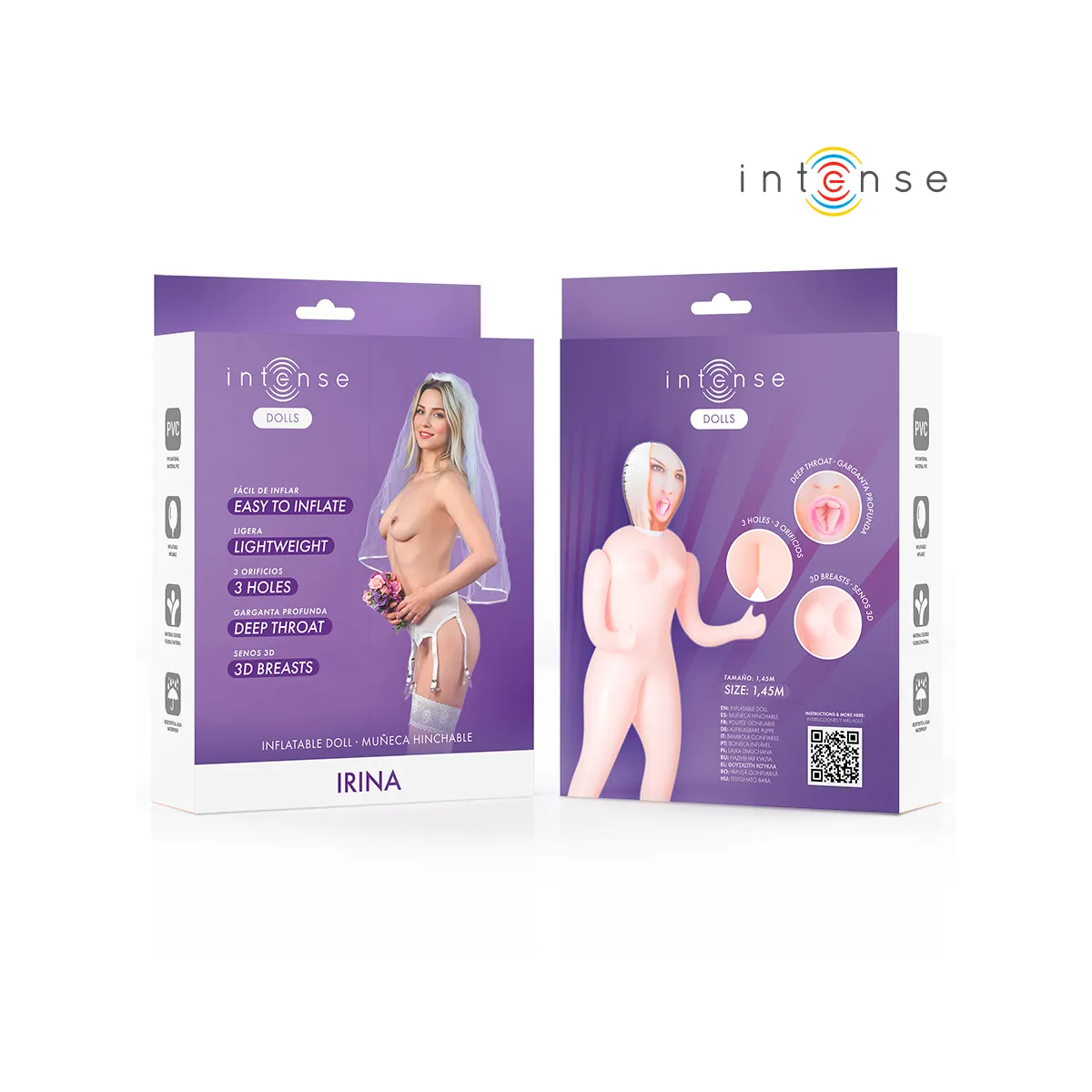 Irina aufblasbare Puppe mit Drei Öffnungen von Intense Dolls | Fesselliebe.de