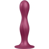 Double Ball-R Silikondildo Granat von Satisfyer Plugs | Fesselliebe.de