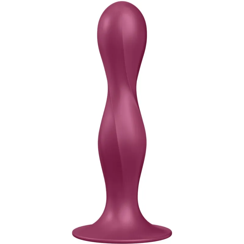 Double Ball-R Silikondildo Granat von Satisfyer Plugs | Fesselliebe.de