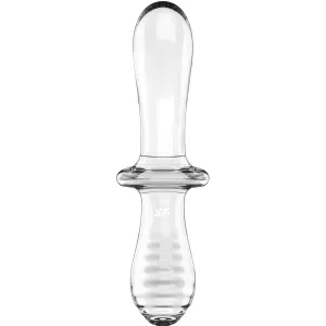 Doppel Kristall Dildo Transparent von Satisfyer Crystal