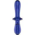 Doppel Kristall Dildo Blau von Satisfyer Crystal