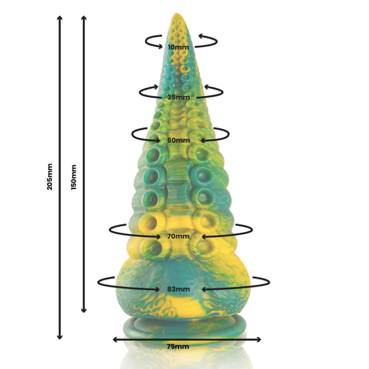 Cetus Grüner Tentakel-Dildo, Grosse Grösse von Epic | Fesselliebe.de