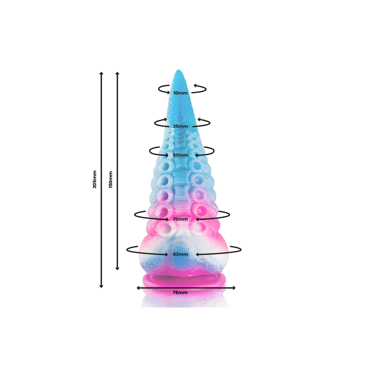 Phorcys Blauer Tentakel-Dildo, Grosse Grösse von Epic | Fesselliebe.de