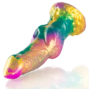 Iris Dildo mit Regenbogenfarbenen Hoden der Vergnügung von Epic