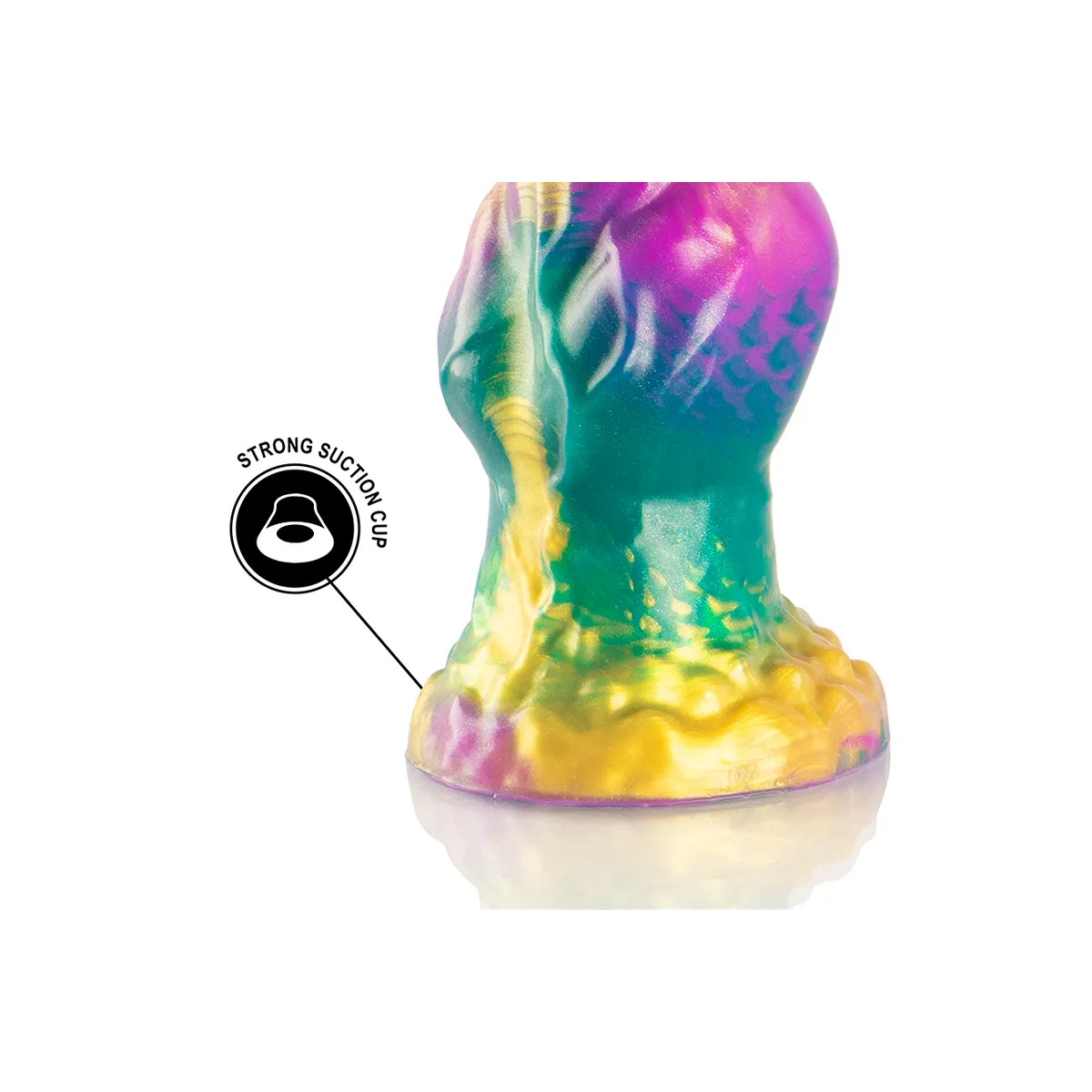 Iris Dildo mit Regenbogenfarbenen Hoden der Vergnügung von Epic | Fesselliebe.de
