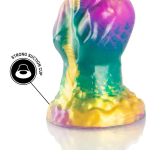 Iris Dildo mit Regenbogenfarbenen Hoden der Vergnügung von Epic