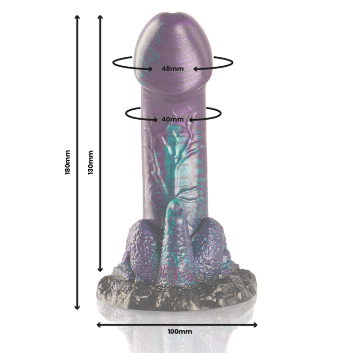Basilisk Dildo Doppelt Schuppig Vergnügen, Kleine Grösse von Epic | Fesselliebe.de
