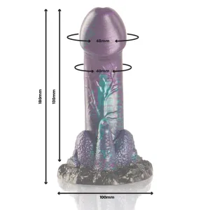 Basilisk Dildo Doppelt Schuppig Vergnügen, Kleine Grösse von Epic