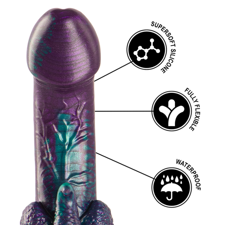 Basilisk Dildo Doppelt Schuppig Vergnügen, Kleine Grösse von Epic | Fesselliebe.de