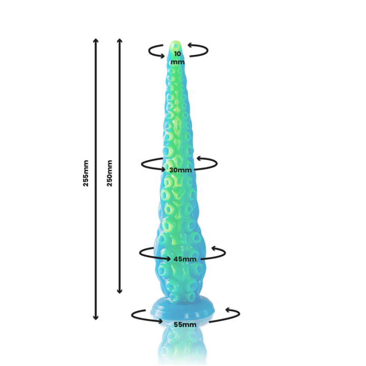 Scylla Fluoreszierender Dünner Tentakel-Dildo, Kleine Grösse von Epic | Fesselliebe.de