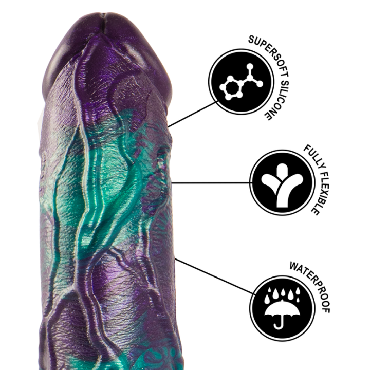 Basilisk Dildo Doppelt Schuppig Vergnügen, Grosse Grösse von Epic | Fesselliebe.de