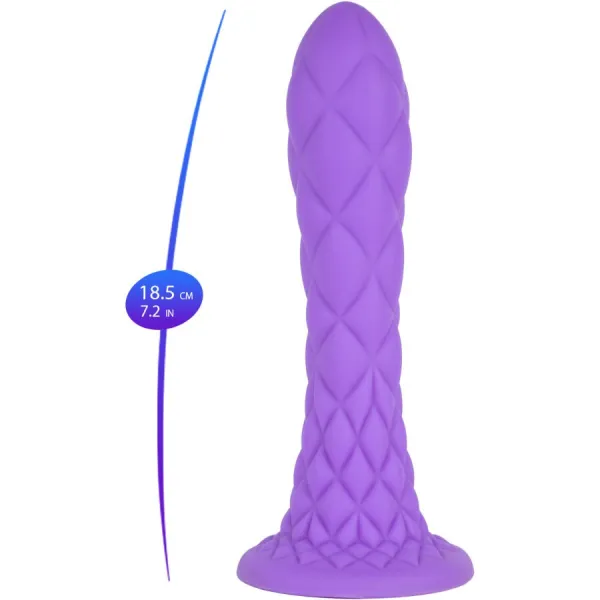 Dreamy Dildo Fantasy Flüssigsilikon Thermoreaktiv Violett 18,5 cm von Silexd | Fesselliebe.de