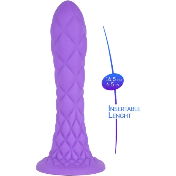 Dreamy Dildo Fantasy Flüssigsilikon Thermoreaktiv Violett 18,5 cm von Silexd | Fesselliebe.de